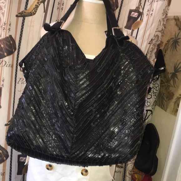 Ninge real leather handbag - Picture 3 of 13